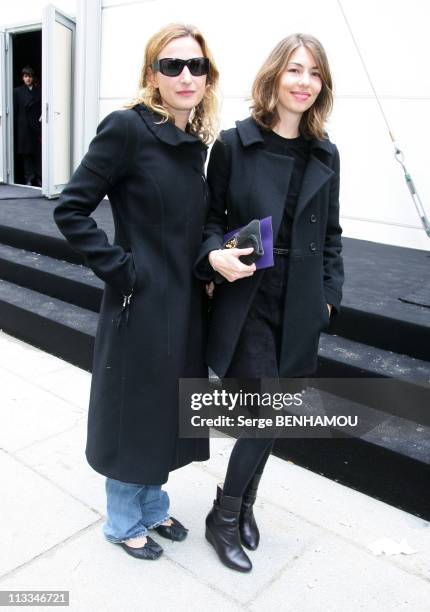 Celebrities At Louis Vuitton Ready To Wear Spring-Summer 2009 Fashion Show In Paris, France On October 05, 2008 - Zoe Cassavetes and Sofia Coppola.