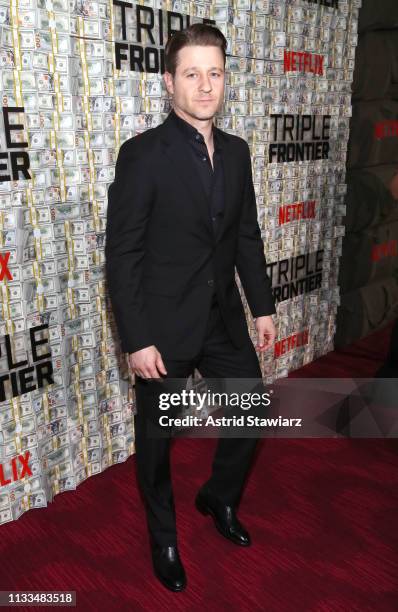 Ben McKenzie attends Netflix World Premiere of TRIPLE FRONTIER at Lincoln Center on March 03, 2019 in New York City.
