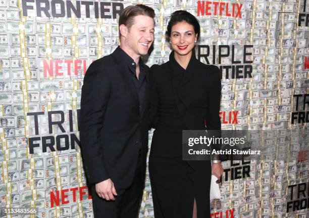 Ben McKenzie and Morena Baccarin attend Netflix World Premiere of TRIPLE FRONTIER at Lincoln Center on March 03, 2019 in New York City.