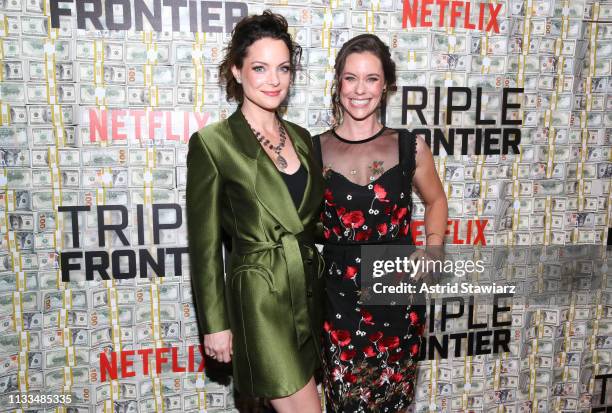 Kimberly Williams-Paisley and Ashley Williams attend Netflix World Premiere of TRIPLE FRONTIER at Lincoln Center on March 03, 2019 in New York City.