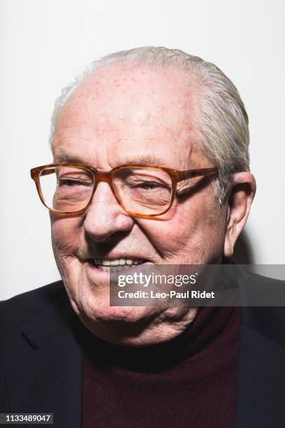 Politician Jean-Marie Le Pen poses for a portrait on January 30, 2017 in Paris, France.