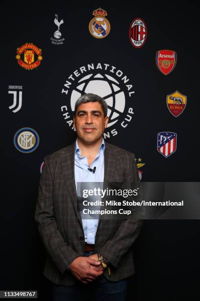 Member of the 1994 U.S. World Cup team Claudio Reyna attends day three of the International Champions Cup launch event at 107 Grand on March 29, 2019...