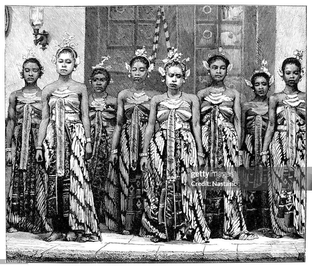 The Wives Of A Prince In Java High-Res Vector Graphic - Getty Images