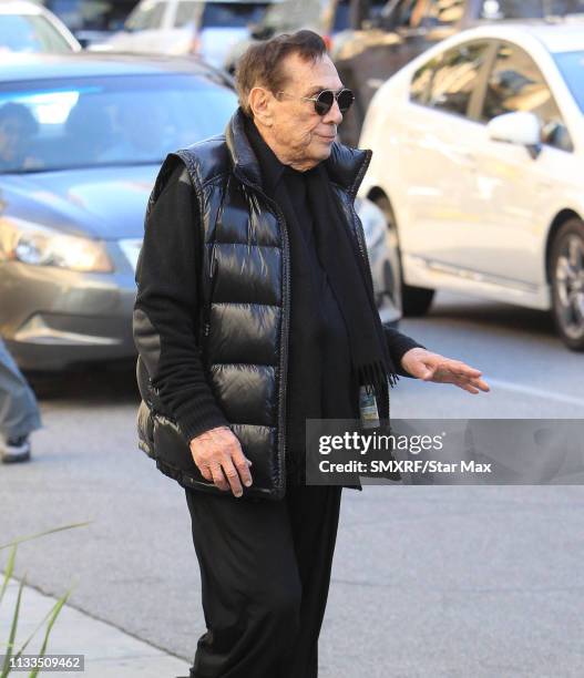 Donald Sterling is seen on December 28, 2017 in Los Angeles, California.