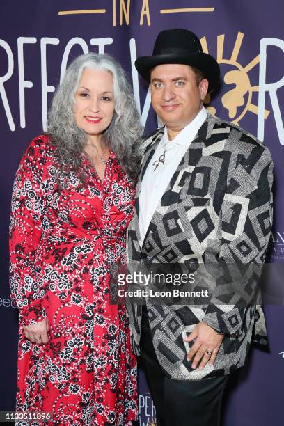 Virginia Baker and Omarr Baker attend Manuela Testolini And Eric Bent Present An Evening Of Music, Art And Philanthropy Benefiting In A Perfect World...