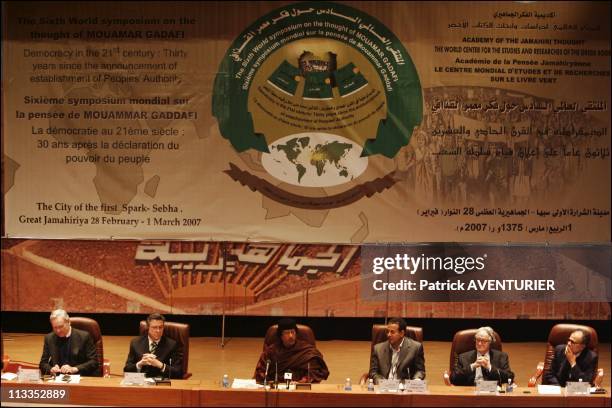The Sixth World Symposium On The Thought Of Mouamar Kadhafi In Sabha, Libya On February 28, 2007 -