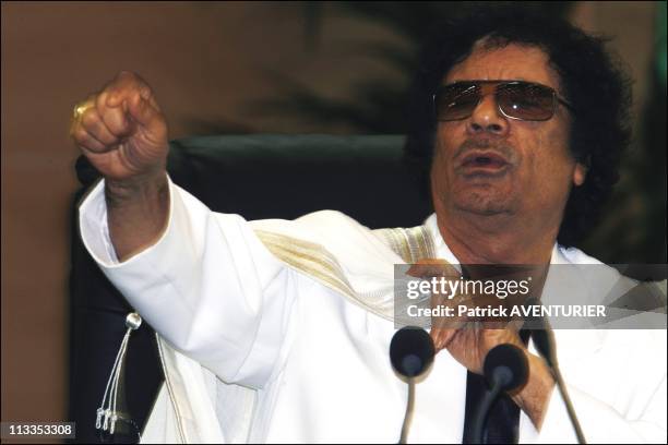 The Sixth World Symposium On The Thought Of Mouamar Kadhafi In Sheba, Libya On March 03, 2007 - End of The sixth world symposium on the thought of...