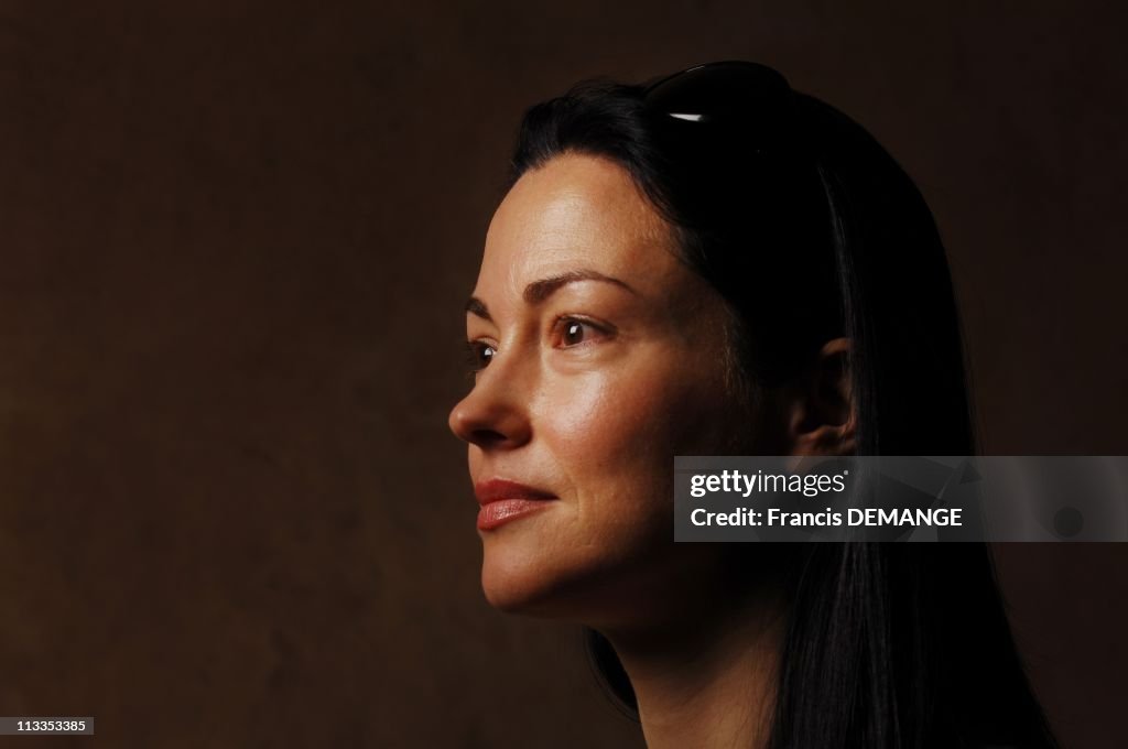 Fantastic'art of Gerardmer. Close-up of Julie Dreyfus in Gerardmer, France on February 02, 2007.