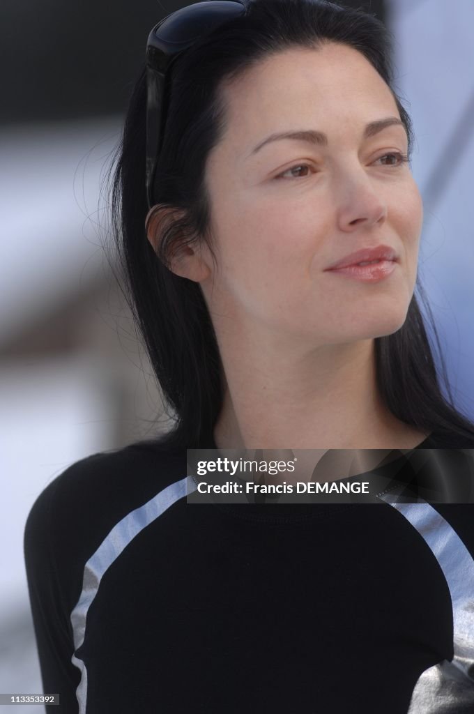 Fantastic'art of Gerardmer. Close-up of Julie Dreyfus in Gerardmer, France on February 01, 2007.