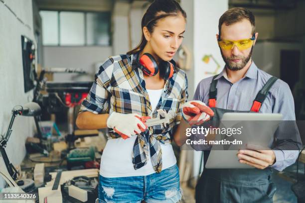 carpenter workshop - workbench stock pictures, royalty-free photos & images