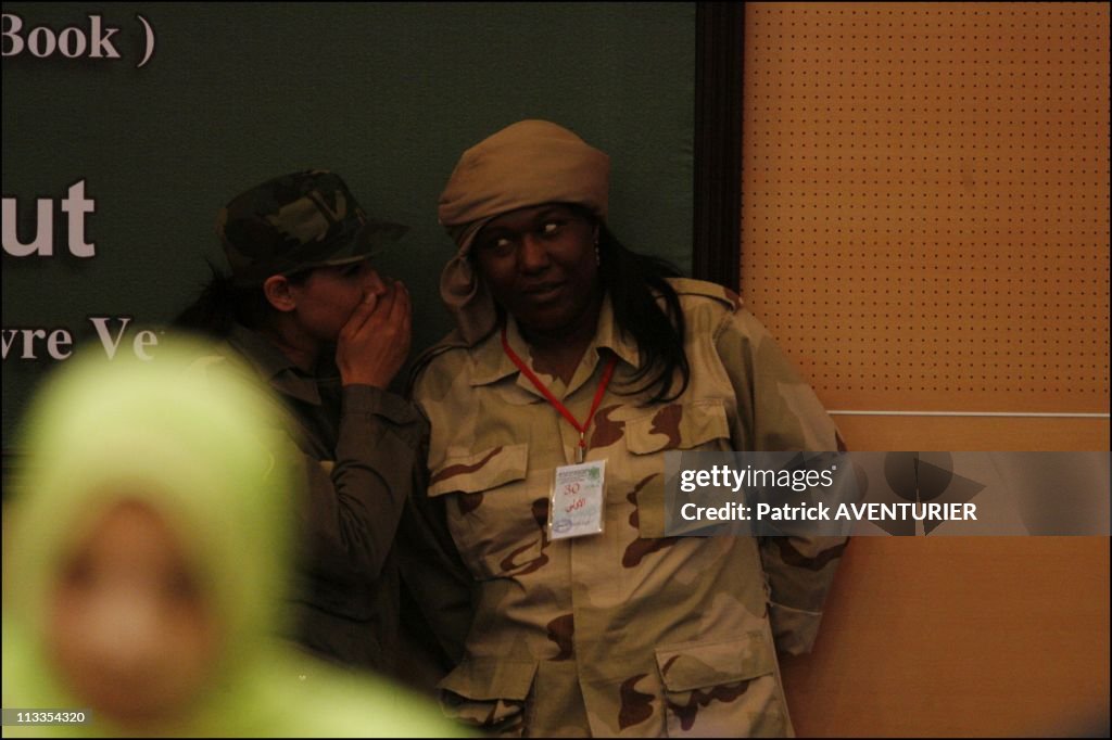 Women's Guards of Mouamar Kadhafi in Sheba, Libya on March 03, 2007.