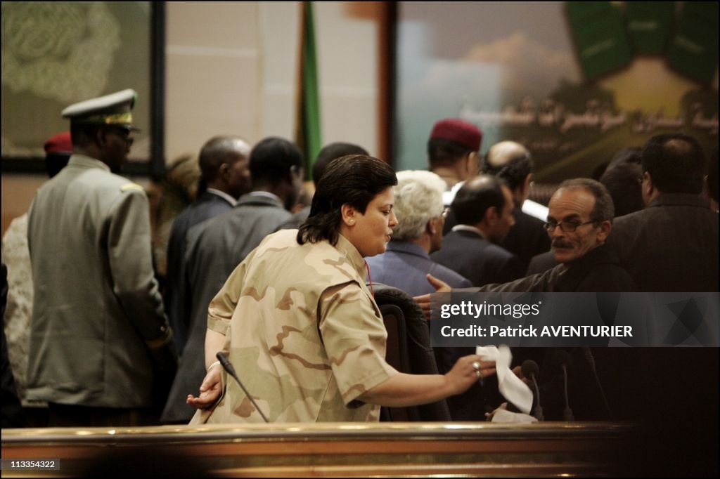 Women's Guards of Mouamar Kadhafi in Sheba, Libya on March 03, 2007.