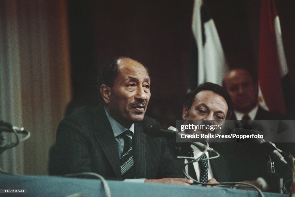 President Sadat Of Egypt Visits Israel
