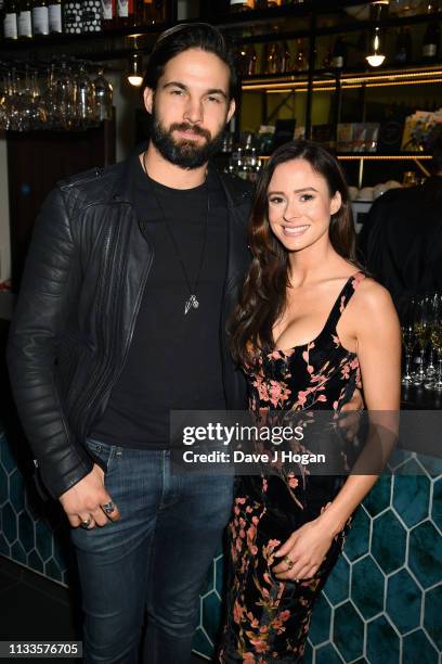 Camilla Thurlow and Jamie Jewitt attend the Into Film Award 2019 at Odeon Luxe Leicester Square on March 04, 2019 in London, England.