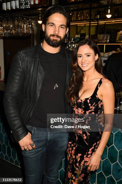 Camilla Thurlow and Jamie Jewitt attend the Into Film Award 2019 at Odeon Luxe Leicester Square on March 04, 2019 in London, England.