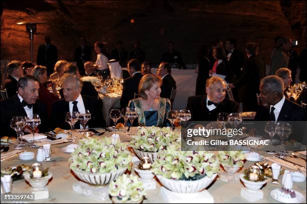 Exclusive: Gala Dinner At Little Petra At The Occasion Of The Third Petra Conference Of Nobel Laureates In Petra, Jordan On May 15, 2007 - Jordanian...