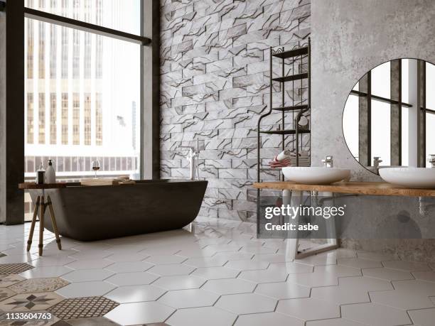 modern bathroom - ceramic stock pictures, royalty-free photos & images