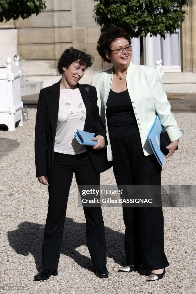 Arrival at Council of Ministers of the new government of Francois Fillon In Paris, France On June 20, 2007.