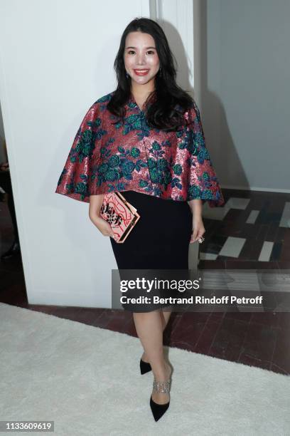 Wendy Yu attends the Giambattista Valli show as part of the Paris Fashion Week Womenswear Fall/Winter 2019/2020 on March 04, 2019 in Paris, France.