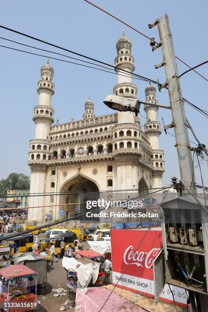 The Charminar, built in 1591, is a monument and mosque located in Hyderabad, the capital and largest city of the southern Indian state of Andhra...