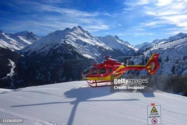 skiing in st. anton, austria - wilderness rescue stock pictures, royalty-free photos & images