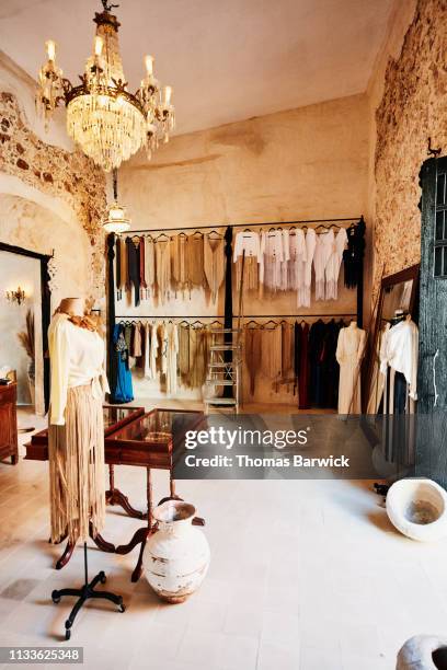 interior view of womens boutique - boutique stock pictures, royalty-free photos & images