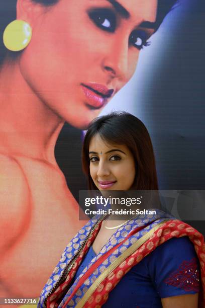 Indian actress and model Archana Galrani aka Sanjjanaa, during a movie set in Ramoji Film City, the largest integrated film city and also a popular...