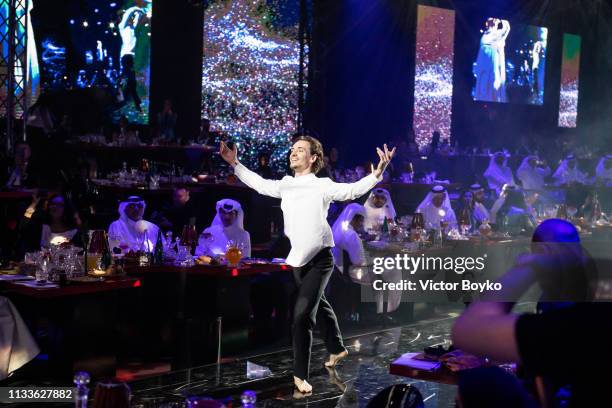 Sergei Polunin attends the Love Ball in aid of the Naked Heart Foundation and Al Shafallah at Museum of Islamic Art on March 29, 2019 in Doha, Qatar.