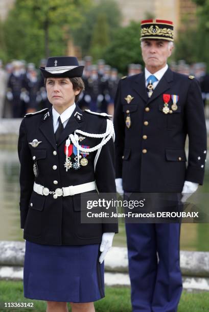 Colonel Isabelle Guion De Meritens : First Female 'Gendarmerie' Commander In Chief In Versailles, France On September 12, 2007 - Madame Isabelle...