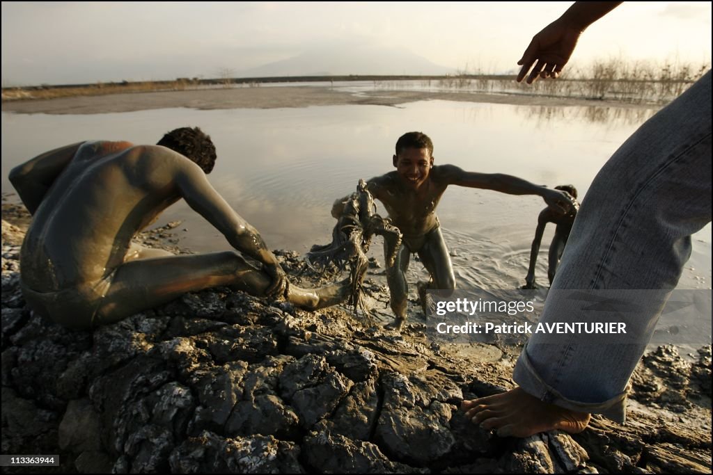 Java's mud volcano in Indonesia On June 28, 2007.