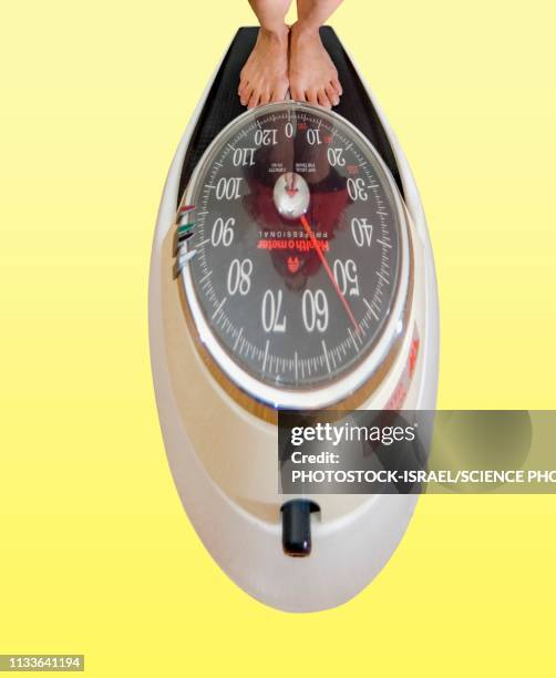 distorted floor scale - bathroom scale stock illustrations
