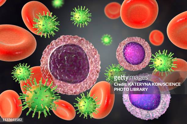 hiv infection, illustration - gout stock illustrations