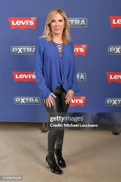 Reality TV personality and Real Housewife of New York City Ramona Singer visits "Extra" at The Levi's Store Times Square on March 04, 2019 in New...