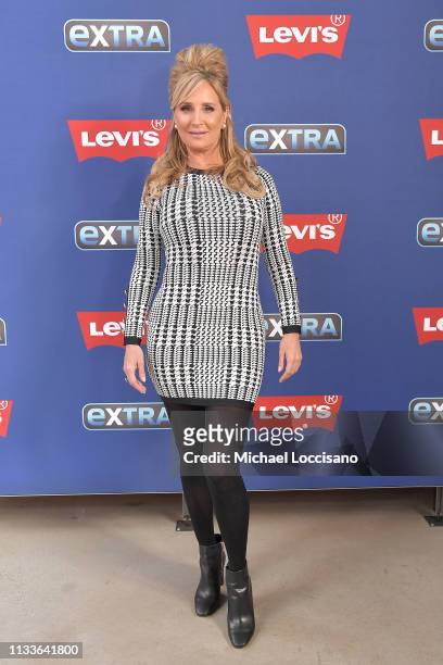 Reality TV personality and Real Housewife of New York City Sonja Morgan visits "Extra" at The Levi's Store Times Square on March 04, 2019 in New York...