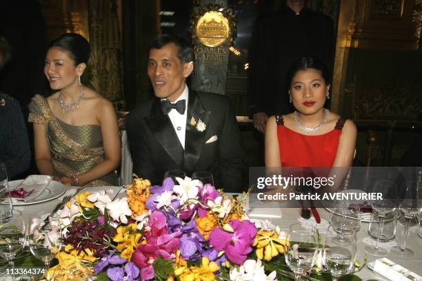 Princess Sirivannavari Nariratana Of Thailand Fashion Collection In Paris, France On September 29, 2007 - Princess Sirivannavari, her father Crown...