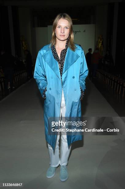 Actress Missia Piccoli attends the Agnes B show as part of the Paris Fashion Week Womenswear Fall/Winter 2019/2020 on March 04, 2019 in Paris, France.
