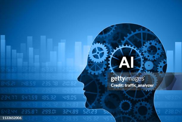 artificial intelligence - artificial intelligence human stock illustrations