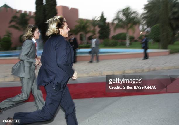 French President Nicolas Sarkozy And Hm Mohamedvi, King Of The Kingdom Of Morocco During The Official Visit In Marrakech, Morocco On October 22, 2007...