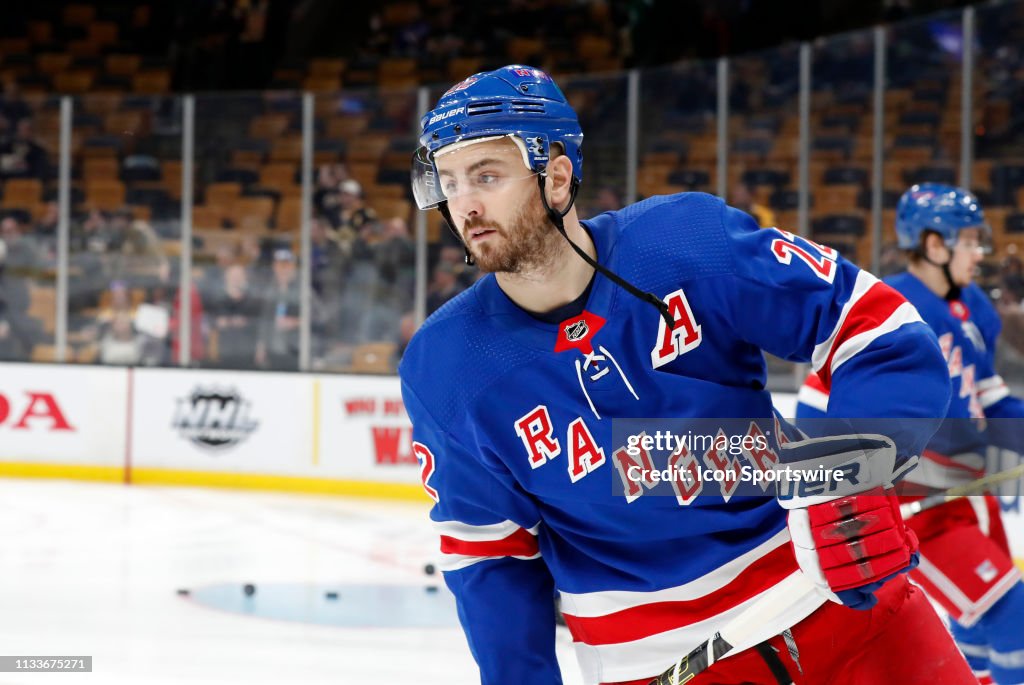 NHL: MAR 27 Rangers at Bruins