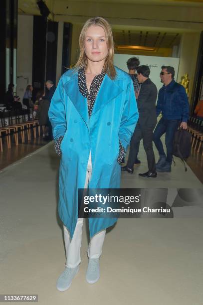 Missia Piccoli attends the Agnes B. Show as part of the Paris Fashion Week Womenswear Fall/Winter 2019/2020 on March 04, 2019 in Paris, France.