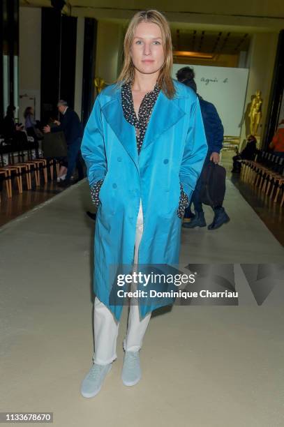 Missia Piccoli attends the Agnes B. Show as part of the Paris Fashion Week Womenswear Fall/Winter 2019/2020 on March 04, 2019 in Paris, France.