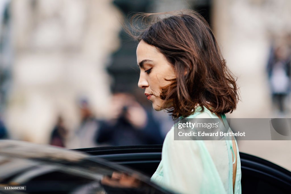 Street Style - Paris Fashion Week Womenswear Fall/Winter 2019/2020 : Day Eight