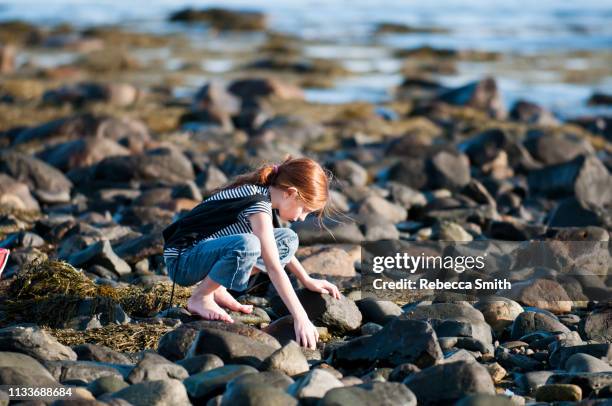 child on rock - rebecca da costa - fotografias e filmes do acervo