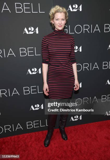 Gretchen Mol attends "Gloria Bell" New York Screening at Museum of Modern Art on March 04, 2019 in New York City.