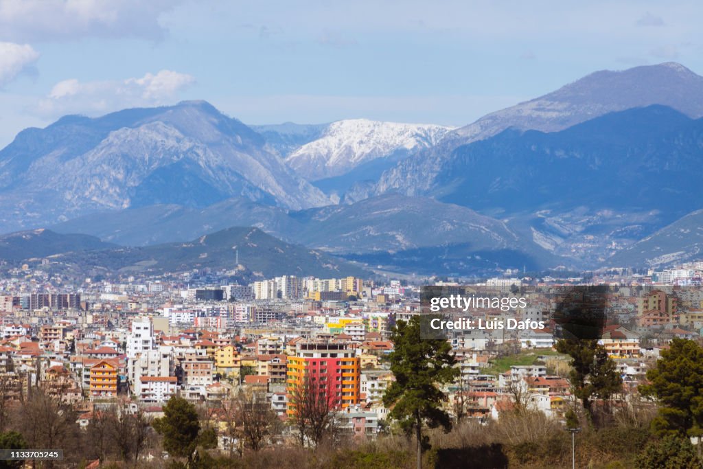 Tirana cityscape