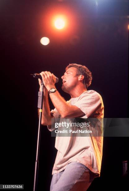 American Christian Pop musician Michael W Smith performance onstage at the World Music Theater, Tinley Park, Illinois, August 9, 1996.