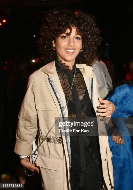 Singer Tal attends the Schiatzy Chen show as part of the Paris Fashion Week Womenswear Fall/Winter 2019/2020 on March 04, 2019 in Paris, France.