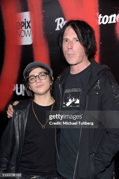 Ryan Cassata and Joie Blaney attend the Los Angeles premiere of the EPIX Original Docu-Series "PUNK" at SIR on March 04, 2019 in Los Angeles,...