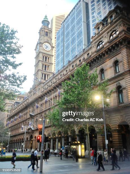martin place sydney city - martin place sydney stock pictures, royalty-free photos & images