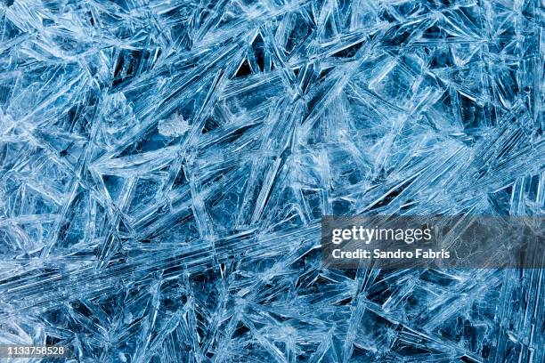 frost ice macro abstract - ice pattern stock pictures, royalty-free photos & images